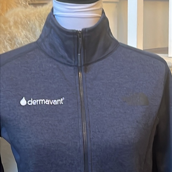 The North Face Sweater Fleece Jacket Small Gray Full Zip Nurse Outdoor SZ S - Picture 2 of 7